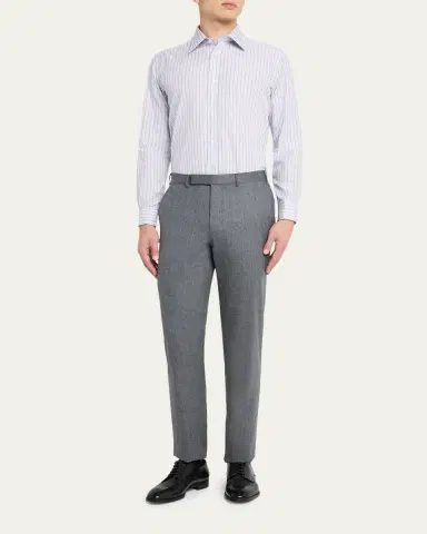 Charvet Men's Cotton Multi-Stripe Sport Shirt | Thumbnail 2 Charvet Men's Cotton Multi-Stripe Sport Shirt | Thumbnail 2