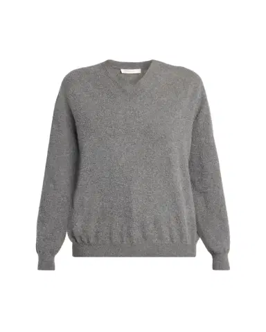 THE ROW Lomika Textured V-Neck Top | Thumbnail 1