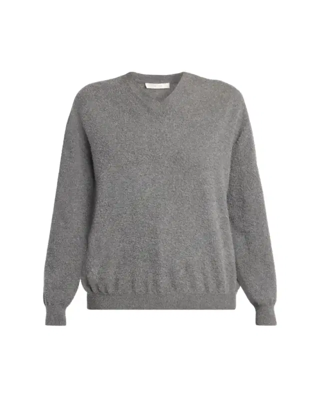 Lomika Textured V-Neck Top