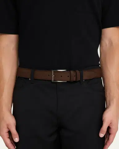 Magnanni Men's Eastwood Textured Suede Leather Belt | Thumbnail 2 Magnanni Men's Eastwood Textured Suede Leather Belt | Thumbnail 2
