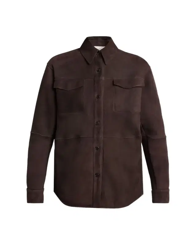 THE ROW Gwena Sheep Shearling Shirt Jacket