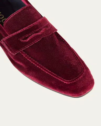 SOPHIQUE Velvet Penny Loafers | Thumbnail 3