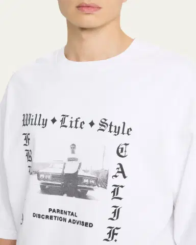 Willy Chavarria Men's Willy Life Style Northsider T-Shirt | Thumbnail 2 Willy Chavarria Men's Willy Life Style Northsider T-Shirt | Thumbnail 2