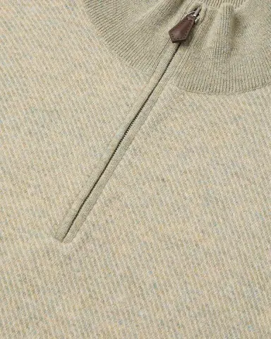 Loro Piana Men's Roadster Cashmere Quarter-Zip Sweater | Thumbnail 27