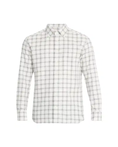 Bergdorf Goodman Men's Cotton-Cashmere Windowpane Classic Fit Button-Down Shirt | Thumbnail 1 Bergdorf Goodman Men's Cotton-Cashmere Windowpane Classic Fit Button-Down Shirt | Thumbnail 1