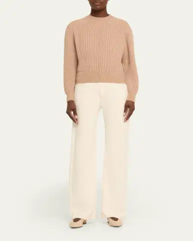 Loro Piana Cashmere Rib Crewneck Sweater | Thumbnail 2 Loro Piana Cashmere Rib Crewneck Sweater | Thumbnail 2