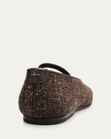 NODALETO Nodstalgia Cindy Tweed Ballerina Flats | Thumbnail 3 NODALETO Nodstalgia Cindy Tweed Ballerina Flats | Thumbnail 3