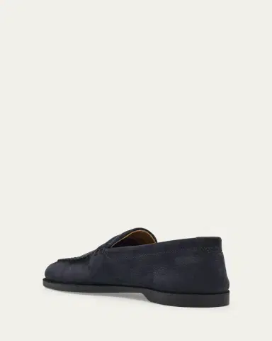John Lobb Men's Pace Nubuck Leather Penny Loafers | Thumbnail 9