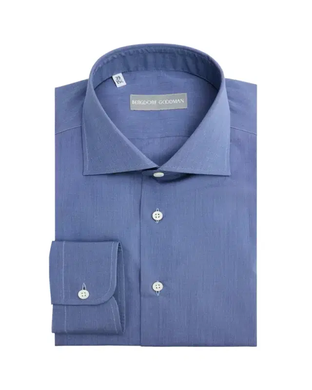 Bergdorf Goodman Men's Cotton Spread Collar Dress Shirt