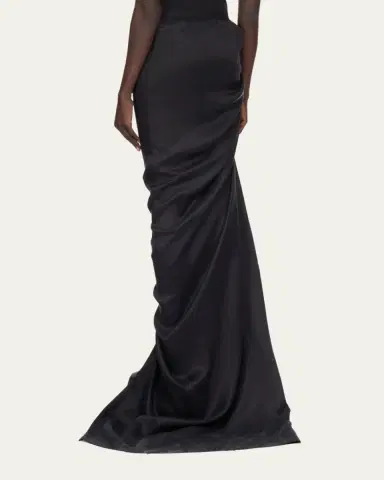 Rick Owens Draped Slit Maxi Skirt | Thumbnail 3