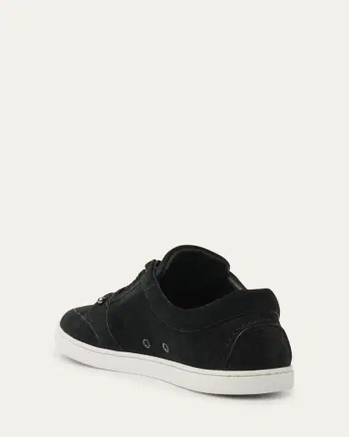 Christian Louboutin Men's Chambelisneak Collar-Pin Suede Low-Top Sneakers | Thumbnail 5 Christian Louboutin Men's Chambelisneak Collar-Pin Suede Low-Top Sneakers | Thumbnail 5