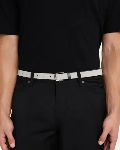 Giorgio Armani Men's Suede and Leather Reversible Belt | Thumbnail 2