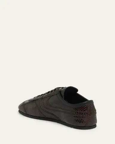 Dries Van Noten Dustin Snake-Embossed Leather Retro Sneakers | Thumbnail 2