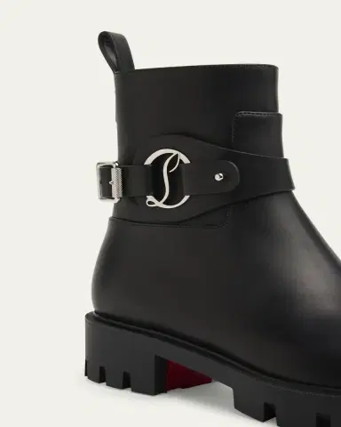 Christian Louboutin Dianouchette Leather Red Sole Ankle Booties | Thumbnail 3 Christian Louboutin Dianouchette Leather Red Sole Ankle Booties | Thumbnail 3