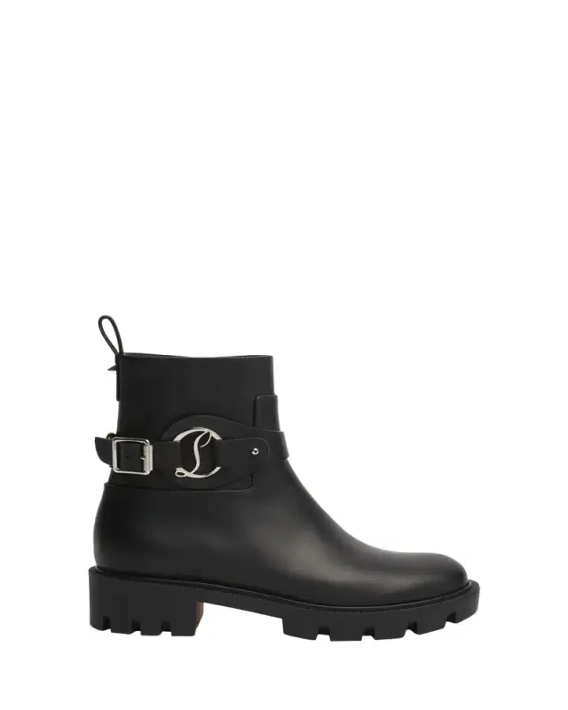 Dianouchette Leather Red Sole Ankle Booties Dianouchette Leather Red Sole Ankle Booties