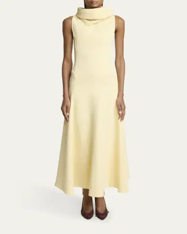 Jacquemus La Triangle Cowl-Neck Sleeveless Ankle Dress | Thumbnail 2