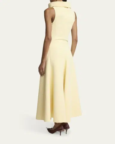 Jacquemus La Triangle Cowl-Neck Sleeveless Ankle Dress | Thumbnail 3