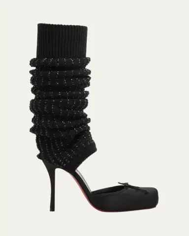 Christian Louboutin 110mm Cassia Annmac Satin Leg Warmer Pumps | Thumbnail 4 Christian Louboutin 110mm Cassia Annmac Satin Leg Warmer Pumps | Thumbnail 4