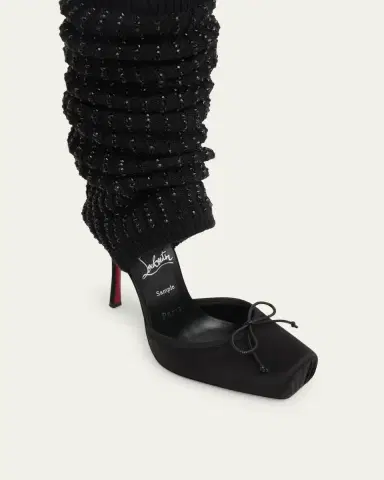 Christian Louboutin 110mm Cassia Annmac Satin Leg Warmer Pumps | Thumbnail 6 Christian Louboutin 110mm Cassia Annmac Satin Leg Warmer Pumps | Thumbnail 6