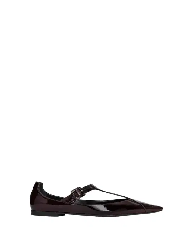 Eddie Patent Leather Mary Jane Flats
