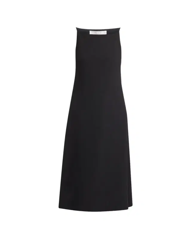 Seraphina High-Neck Sleeveless Midi Dress