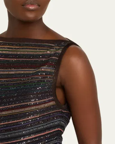 Missoni Paillette Striped Sleeveless Mini Dress | Thumbnail 5