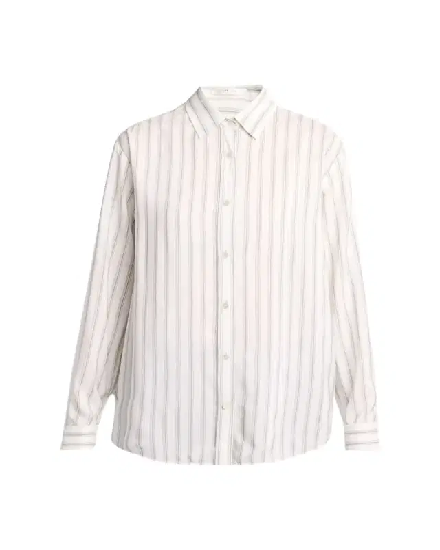 Eirlys Striped Silk Button-Down Shirt