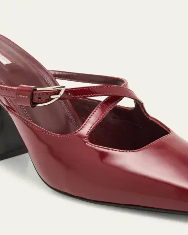 NODALETO Nodstalgia Grace Patent Leather Mule Pumps | Thumbnail 3 NODALETO Nodstalgia Grace Patent Leather Mule Pumps | Thumbnail 3