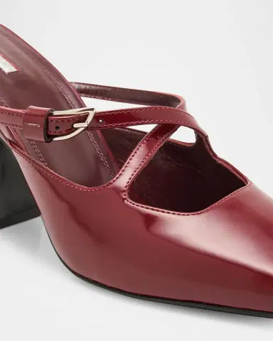 NODALETO Nodstalgia Grace Patent Leather Mule Pumps | Thumbnail 5 NODALETO Nodstalgia Grace Patent Leather Mule Pumps | Thumbnail 5