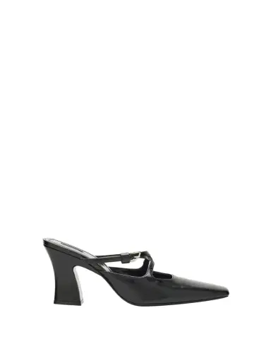 NODALETO Nodstalgia Grace Leather Mule Pumps | Thumbnail 1 NODALETO Nodstalgia Grace Leather Mule Pumps | Thumbnail 1