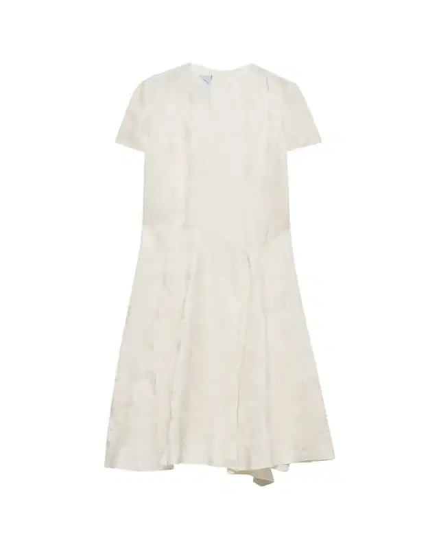 Prada Primula Jacquard Asymmetric Midi Dress
