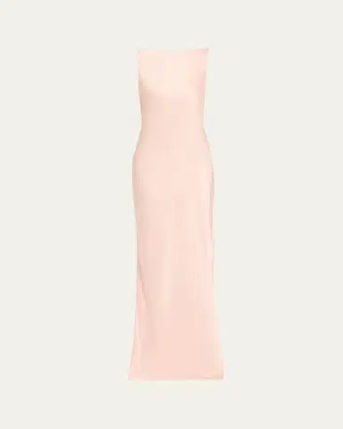 Jason Wu Collection Boat-Neck Cowl Backless Crepe Back Satin Gown | Thumbnail 5