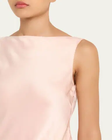 Jason Wu Collection Boat-Neck Cowl Backless Crepe Back Satin Gown | Thumbnail 9