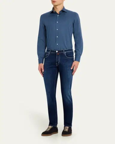 Jacob Cohen Men's Slim Fit Bard Medium-Wash Skinny Jeans | Thumbnail 2 Jacob Cohen Men's Slim Fit Bard Medium-Wash Skinny Jeans | Thumbnail 2