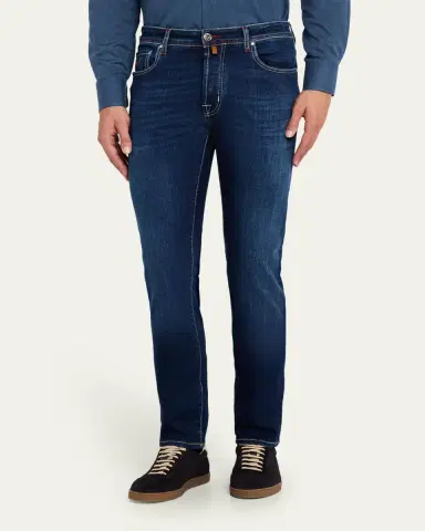 Jacob Cohen Men's Slim Fit Bard Medium-Wash Skinny Jeans | Thumbnail 4 Jacob Cohen Men's Slim Fit Bard Medium-Wash Skinny Jeans | Thumbnail 4