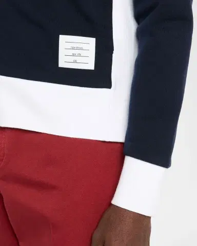 Thom Browne Men's Cotton 4-Bar Stripe Full-Zip Hoodie | Thumbnail 14 Thom Browne Men's Cotton 4-Bar Stripe Full-Zip Hoodie | Thumbnail 14