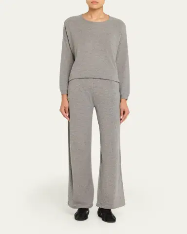 MAJESTIC FILATURES Wide-Leg French Terry Pants | Thumbnail 2 MAJESTIC FILATURES Wide-Leg French Terry Pants | Thumbnail 2