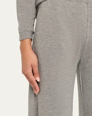 MAJESTIC FILATURES Wide-Leg French Terry Pants | Thumbnail 5 MAJESTIC FILATURES Wide-Leg French Terry Pants | Thumbnail 5