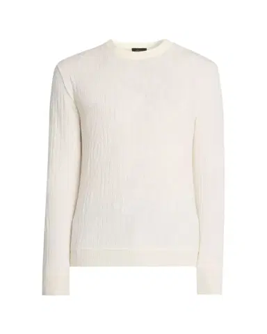 Brioni Men's Wool and Cashmere Cable Knit Crewneck Sweater | Thumbnail 1 Brioni Men's Wool and Cashmere Cable Knit Crewneck Sweater | Thumbnail 1