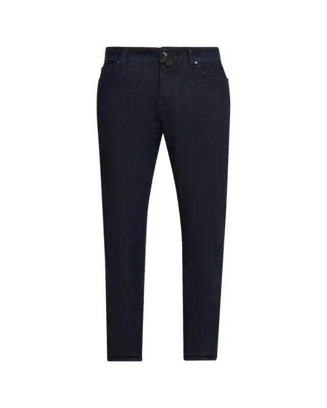 Men's Bard Overdyed Dark Blue Denim Slim Fit Jeans