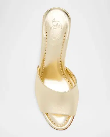 Christian Louboutin 85mm Jane Metallic Nappa Leather Mules | Thumbnail 5 Christian Louboutin 85mm Jane Metallic Nappa Leather Mules | Thumbnail 5