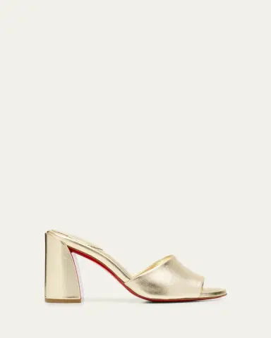 Christian Louboutin 85mm Jane Metallic Nappa Leather Mules | Thumbnail 6 Christian Louboutin 85mm Jane Metallic Nappa Leather Mules | Thumbnail 6