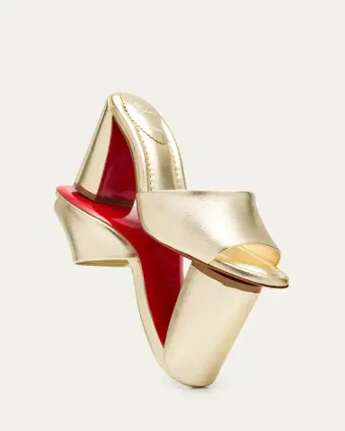 Christian Louboutin 85mm Jane Metallic Nappa Leather Mules | Thumbnail 10 Christian Louboutin 85mm Jane Metallic Nappa Leather Mules | Thumbnail 10