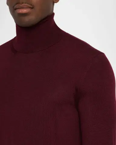Saint Laurent Men's Slim Wool Turtleneck Sweater | Thumbnail 4