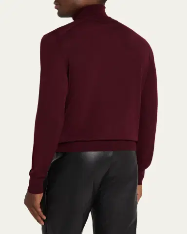 Saint Laurent Men's Slim Wool Turtleneck Sweater | Thumbnail 7