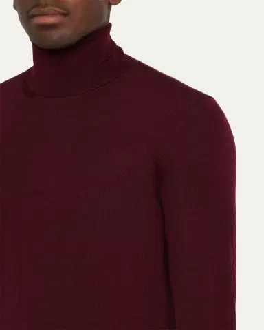 Saint Laurent Men's Slim Wool Turtleneck Sweater | Thumbnail 9
