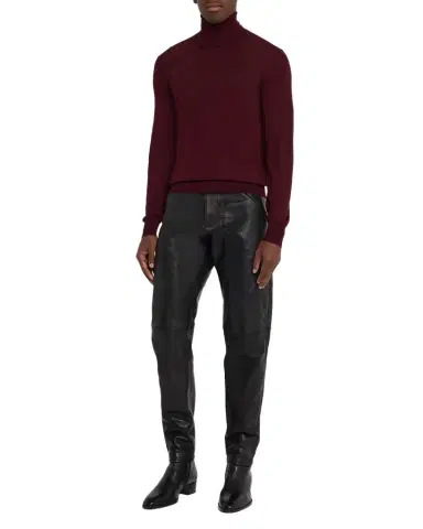 Saint Laurent Men's Slim Wool Turtleneck Sweater | Thumbnail 1