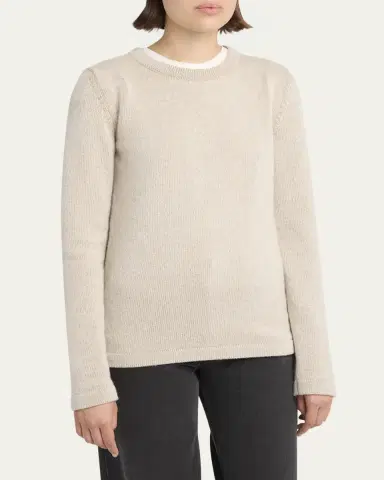 The Row Lyse Cashmere Crewneck Sweater | Thumbnail 4 The Row Lyse Cashmere Crewneck Sweater | Thumbnail 4