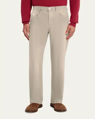 Massimo Alba Men's Cotton Bull Straight Leg Five-Pocket Pants | Thumbnail 4 Massimo Alba Men's Cotton Bull Straight Leg Five-Pocket Pants | Thumbnail 4