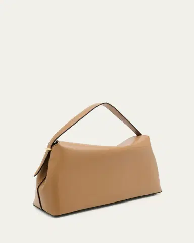 TOTEME T-Lock Smooth Leather Top-Handle Bag | Thumbnail 3